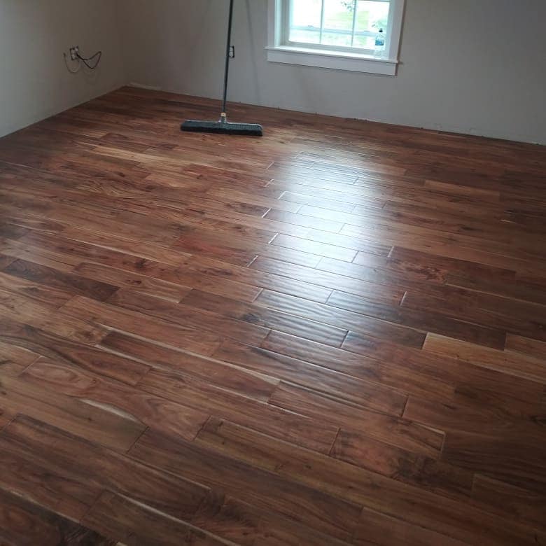 Acacia hardwood flooring installation